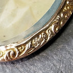 Victorian 9ct Gold Photo Locket Pendant - Double Sided on 18" Gold Chain - 9.8g