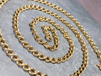 Vintage 9ct GOLD Chain Necklace, 19" Long  Hallmarked - 10.3g