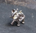 Vintage Silver ELEPHANT Charm or Pendant - 6.2g