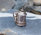 Tankard Jug Mug Charm - opening lid - 925 sterling silver - 2.7g