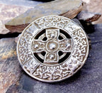 Huge Vintage CELTIC CROSS BROOCH, Henderson & Horner c 1946  - 23.4g