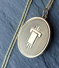 Vintage 9ct Gold Art Deco LOCKET - Chester Hallmark 1955 with 18" Chain - 4.7g