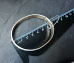 Vintage SILVER BANGLE Bracelet - circles Design - 28.2g