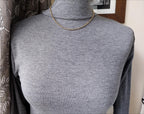 Antique 9ct GOLD BELCHER Chain Necklace with Barrel Clasp - 17.5" - 4.1g