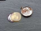 Victorian Photo Locket PENDANT - FOB - Pinchbeck Rose Gold on 18"chain - 8.2g