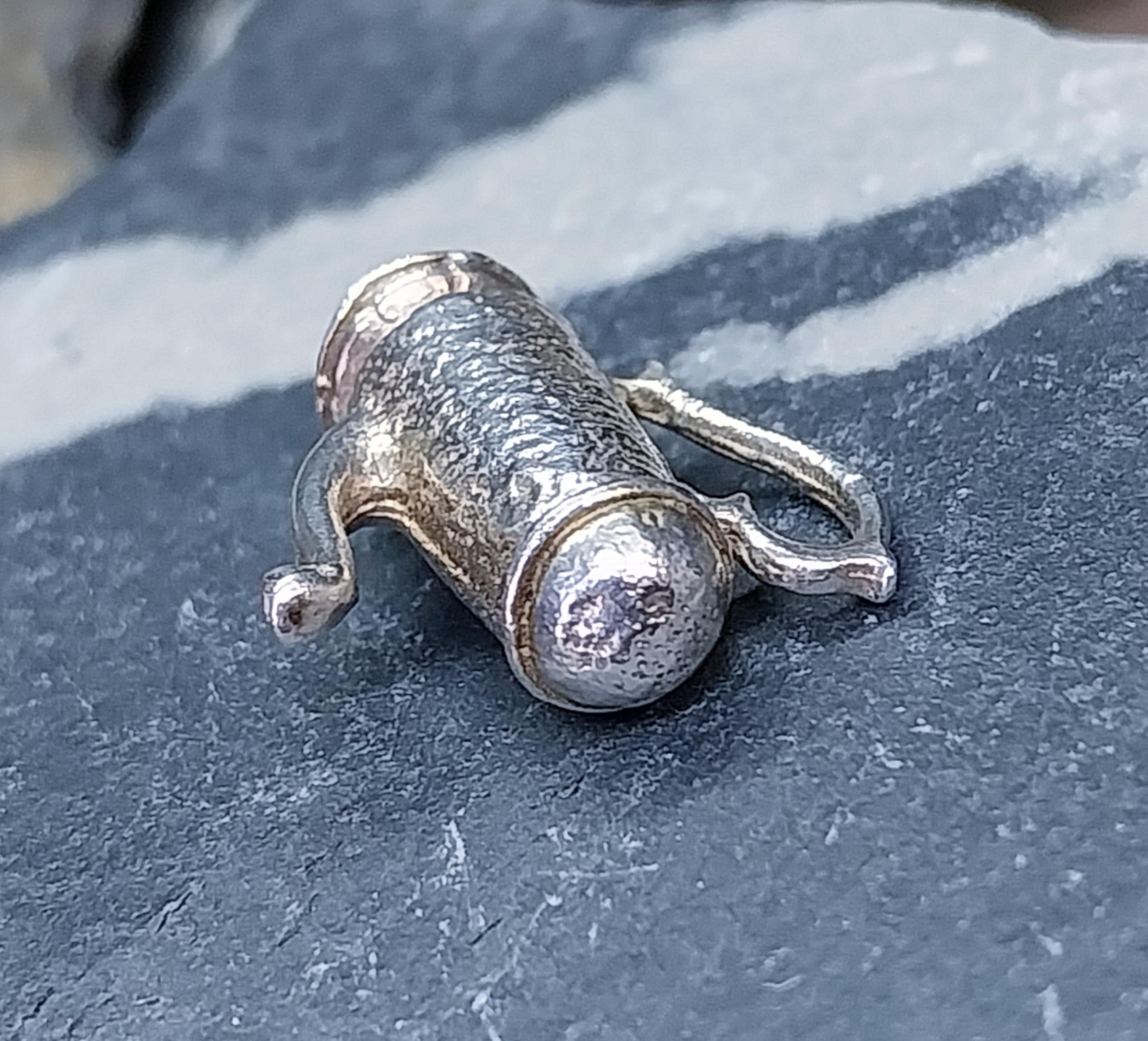 Vintage silver Coffee Pot Charm - 4.8g