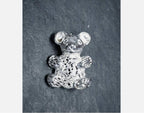 Vintage SILVER TEDDY BEAR Brooch - Sterling 3.5g