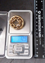Antique 9ct Rolled Gold BROOCH - Spiral Design - Victorian - 12.9g
