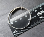 Antique BABY Silver Bangle Bracelet - Stars Design - 3.3g