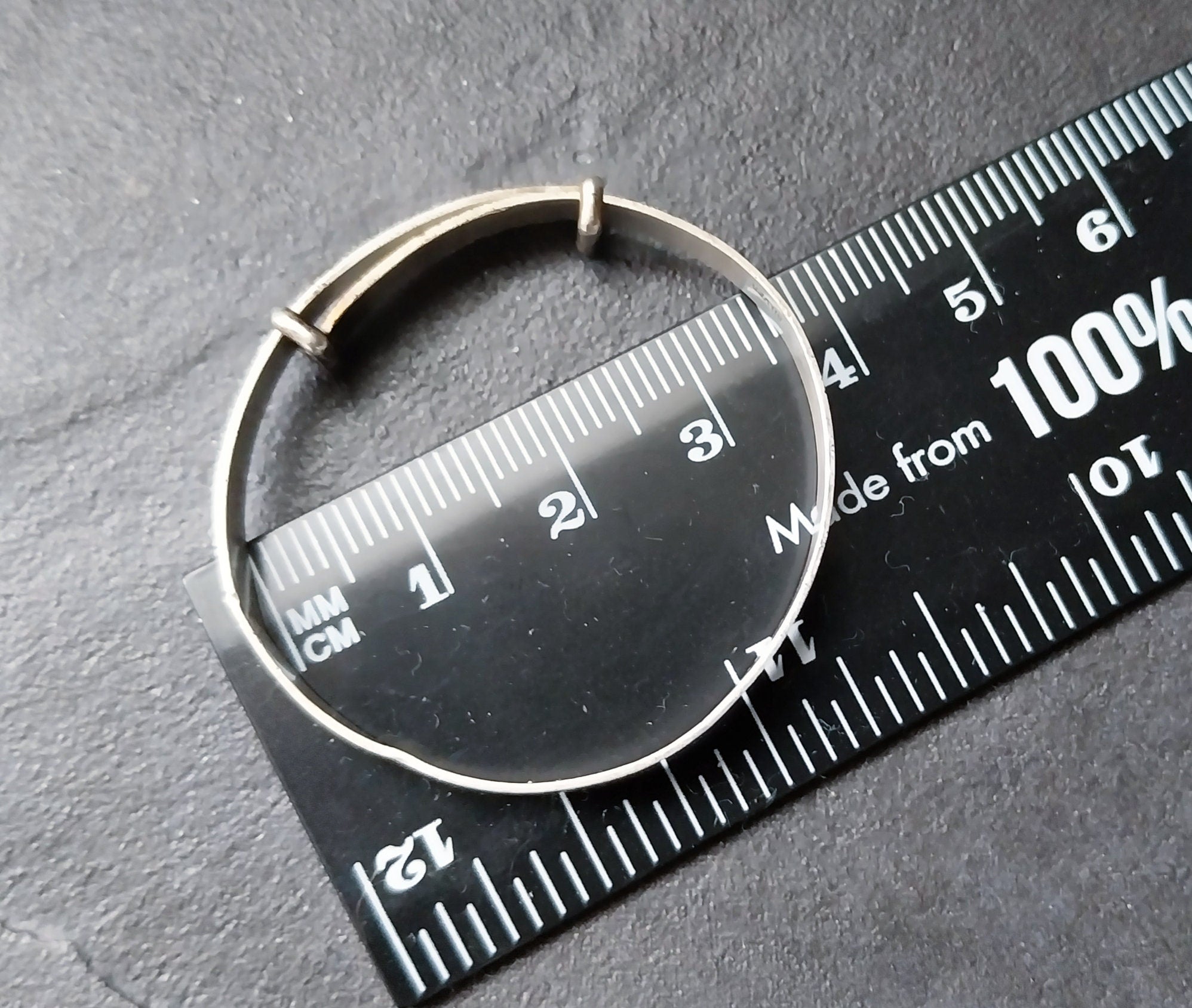 Antique BABY Silver Bangle Bracelet - Stars Design - 3.3g