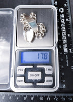 GEORG JENSEN Silver Identity Link Bracelet with Engraved Heart Clasp Padlock - 17.8g