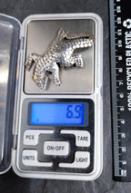 Vintage Sterling Silver GECKO Lizard BROOCH  - Pin 6.9g