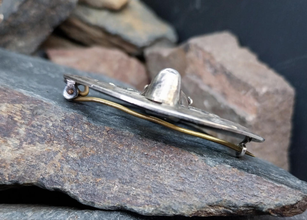 Vintage STAG Brooch - Sterling Silver c 1948 - 10.9g
