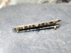 Antique 9ct GOLD Locket BROOCH - Memento Mori - Chester Hallmarks - 2.7g