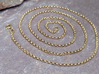 Vintage 9ct GOLD BELCHER Chain Necklace, 23" Long  Hallmarked - 6.8g