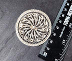 Antique Silver FILIGREE STAR Brooch - Sterling Pin - 7.8g