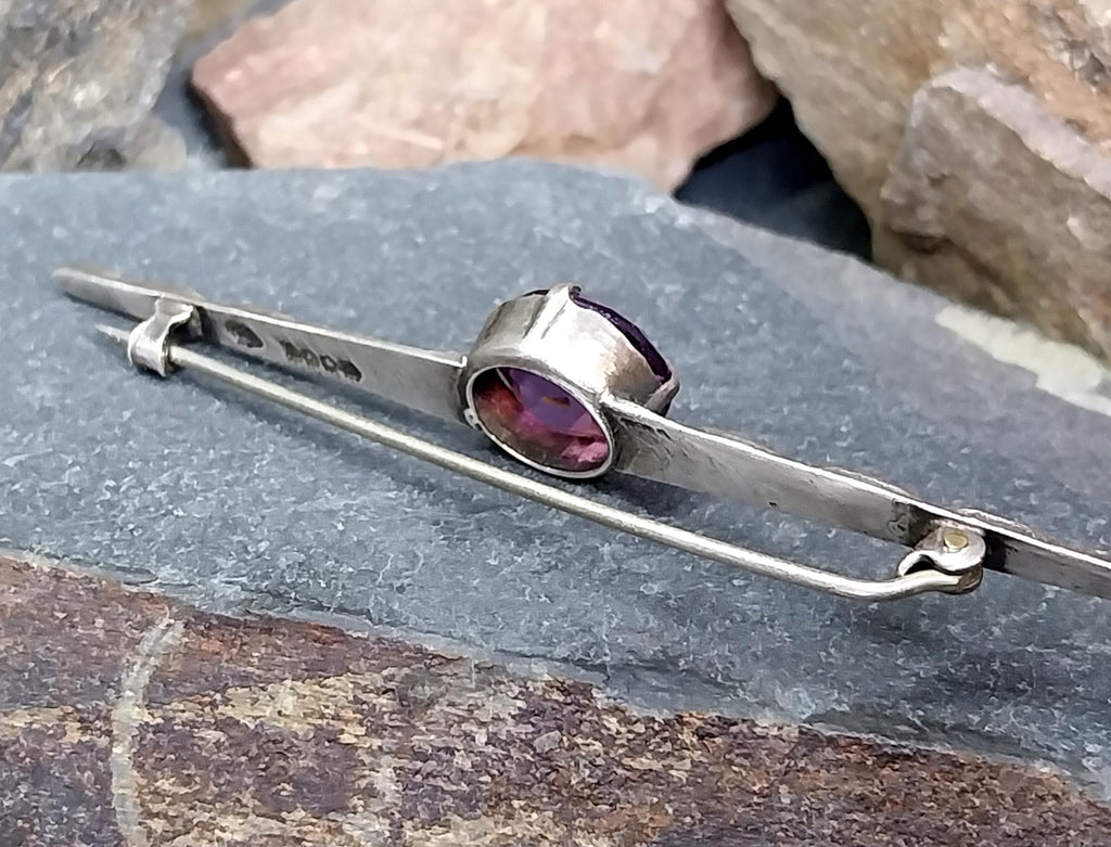 Antique Robert Allison KILT PIN BROOCH - Scottish Silver c.1947 - 6.6g