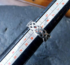 Silver CELTIC KNOT RING - 925 Sterling Silver - Size uk M ( us 6) 3.1g