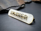 MOP MOTHER BROOCH - Antique Mother of Pearl with Silver