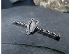 Irish Silver HARP BROOCH with Marcasite Stones Art Deco - 3g
