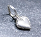 Vintage Silver Mini Heart Charm - for bracelet mini  - 0.8g