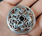 Sterling Silver CELTIC ZOOMORPHIC Brooch - Kit Heath - 10.9g