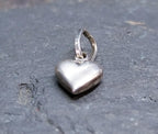 Vintage Silver Mini Heart Charm - for bracelet mini  - 0.8g