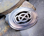 Kit Heath Sterling Silver Celtic Art Nouveau Brooch - 12.3g