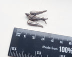 Antique Sterling Silver SWALLOW BROOCH BIRD - Pin 1.8g
