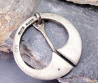 Vintage Scottish Silver CELTIC PENANNULAR Brooch c 1948 -  9.8g