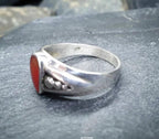 Vintage CARNELIAN STERLING SILVER Ring - uk size P 1/2 (us 8) - 4.4g