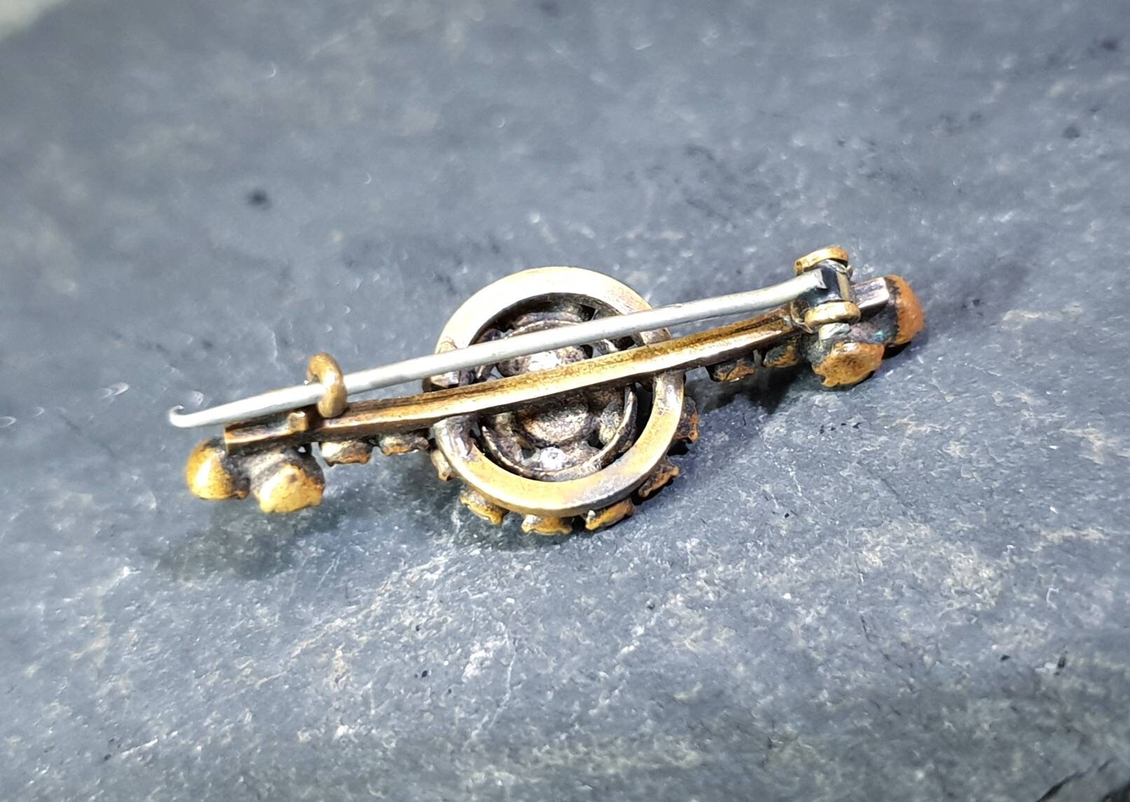 Antique Edwardian BROOCH - Stunning with Paste Stones - 2.9g
