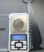 ANTIQUE SILVER BROOCH - Moving centre Spiral Star - Victorian 5.3g
