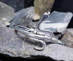 VintageSterling Silver SNAKE Bangle Bracelet - Serpent Design - 10g