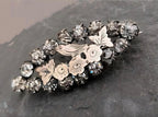 VICTORIAN PASTE STONE Brooch - Sweetheart, Songbird with Rose Gold Front 5.5g