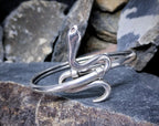 VintageSterling Silver SNAKE Bangle Bracelet - Serpent Design - 10g