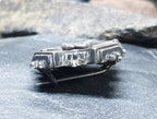 VICTORIAN SILVER Star CROSS Brooch - Celtic Cross - 1883 - 2.8g