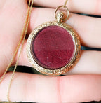 Antique 9ct Gold Photo Locket Pendant - Chester 1904 on 18" Chain - 5.7g