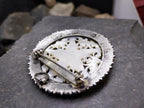 Large Vintage Sterling Silver and Mother of Pearl Christmas Star Brooch 17.2g