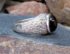 Vintage SILVER Signet RING - Tigers Eye Gemstone - Size uk T ( us 9.5) - 7.7g