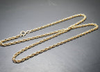 9ct GOLD CHAIN, Twisted Rope - Prince of Wales Necklace 18" - Hallmarked - 6.6g