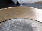 Vintage 12ct Rolled Gold Tigers Eye BANGLE Bracelet - Excalibur - 24.2g