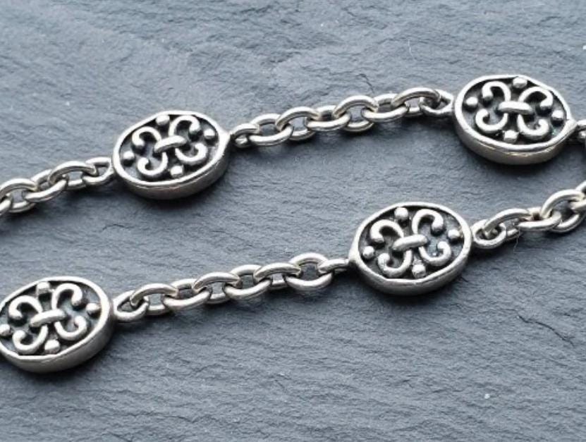 Vintage STERLING SILVER CELTIC Bracelet - 20cm - 13.9g