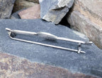 Vintage Sterling Silver Viking Ship Brooch Pin - Edinburgh circa 1937 - 7.5g