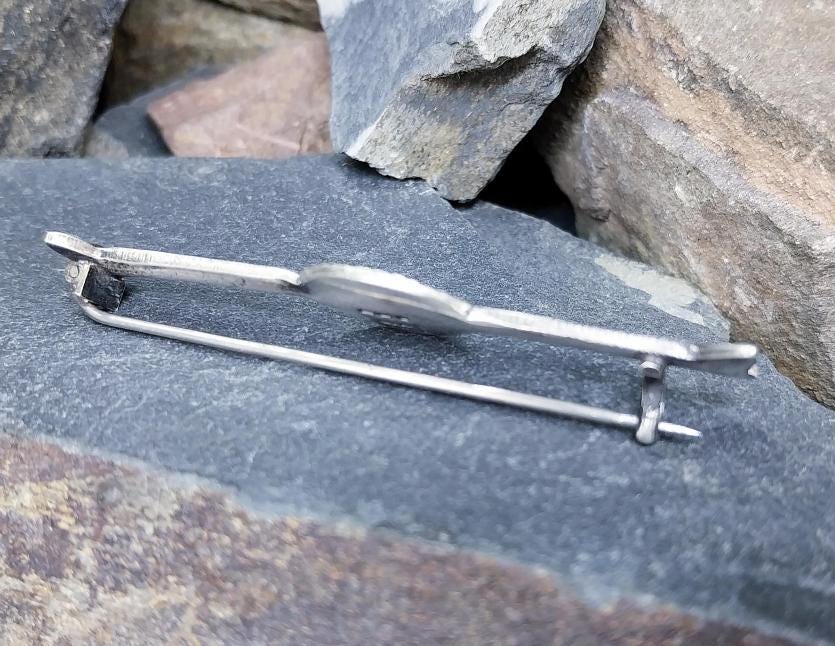 Vintage Sterling Silver Viking Ship Brooch Pin - Edinburgh circa 1937 - 7.5g