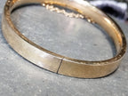 Vintage  Art Deco 12ct GOLD Plated BANGLE - BRACELET - 10.5g