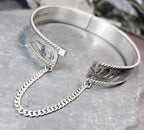 Vintage Sterling SILVER BANGLE Bracelet - c 1979 - 24.5g
